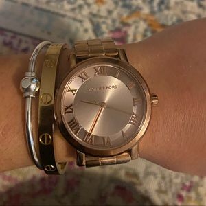 Rose gold Michaels Kors watch